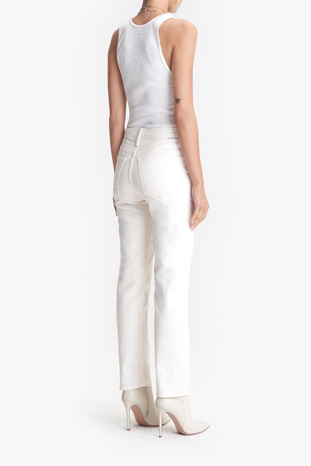 MOTHER-The Tomcat Ankle Pant - Cream Puffs-