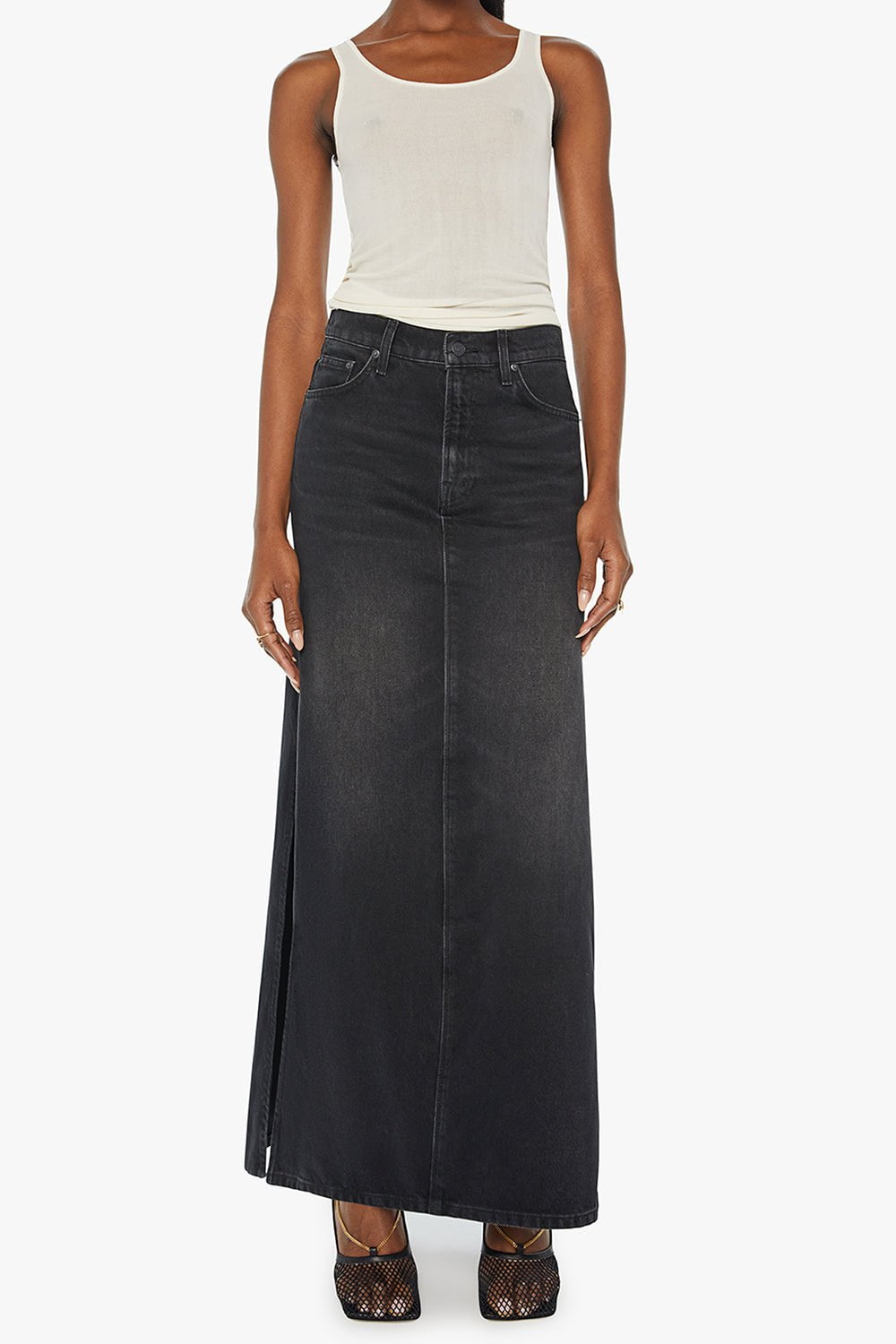 MOTHER-The Fun Dip Slice Skirt-