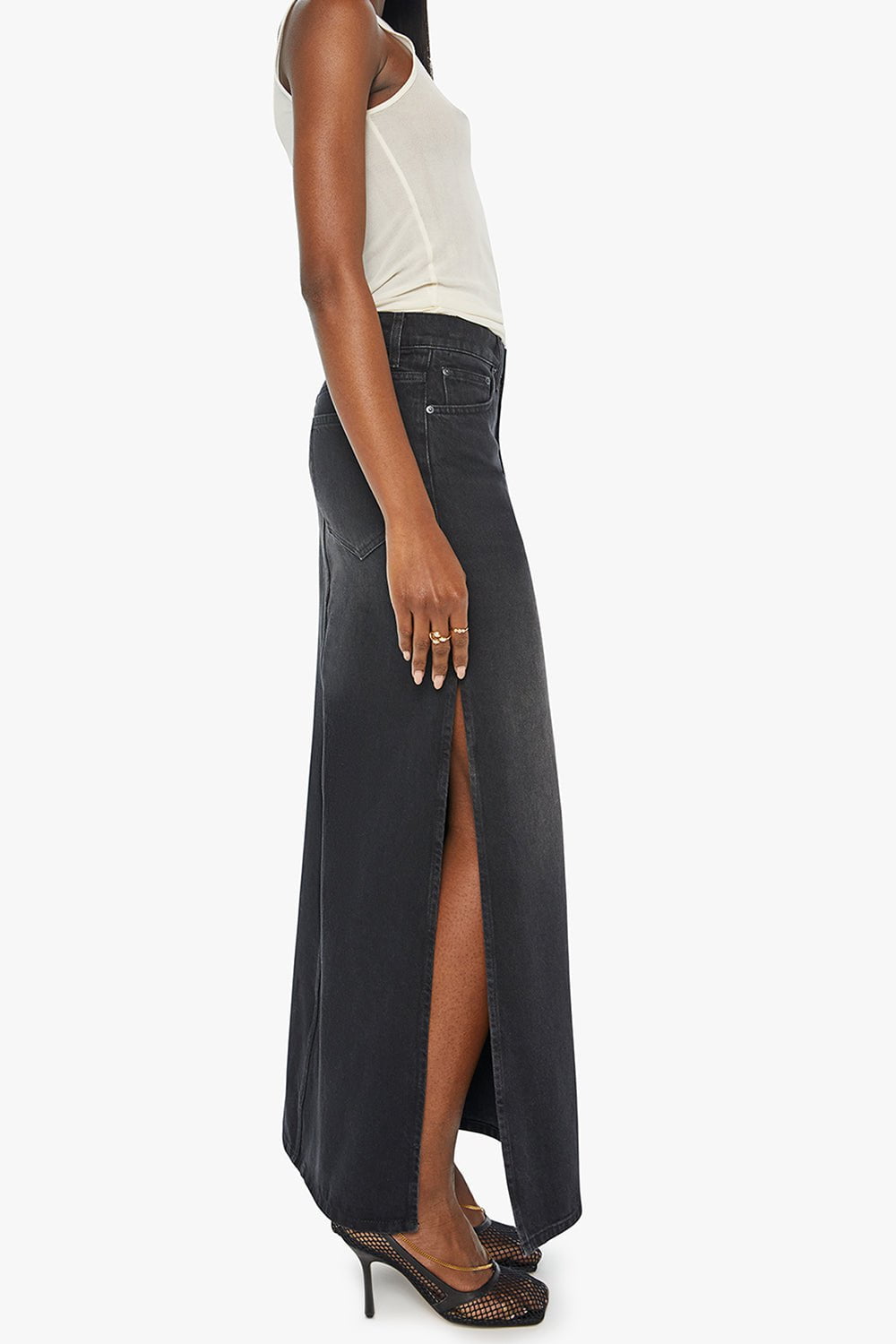 MOTHER-The Fun Dip Slice Skirt-