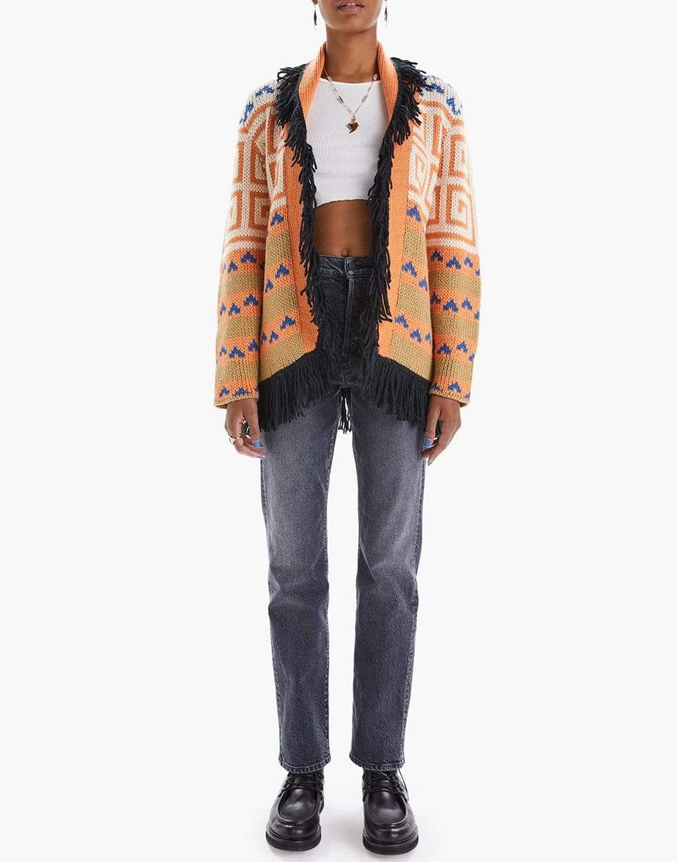 MOTHER-The Belted Short Cardigan-