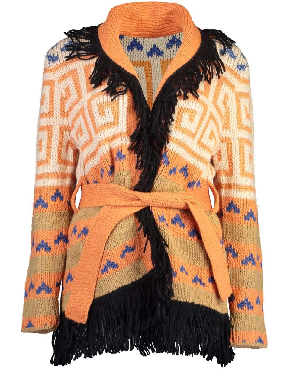 MOTHER-The Belted Short Cardigan-