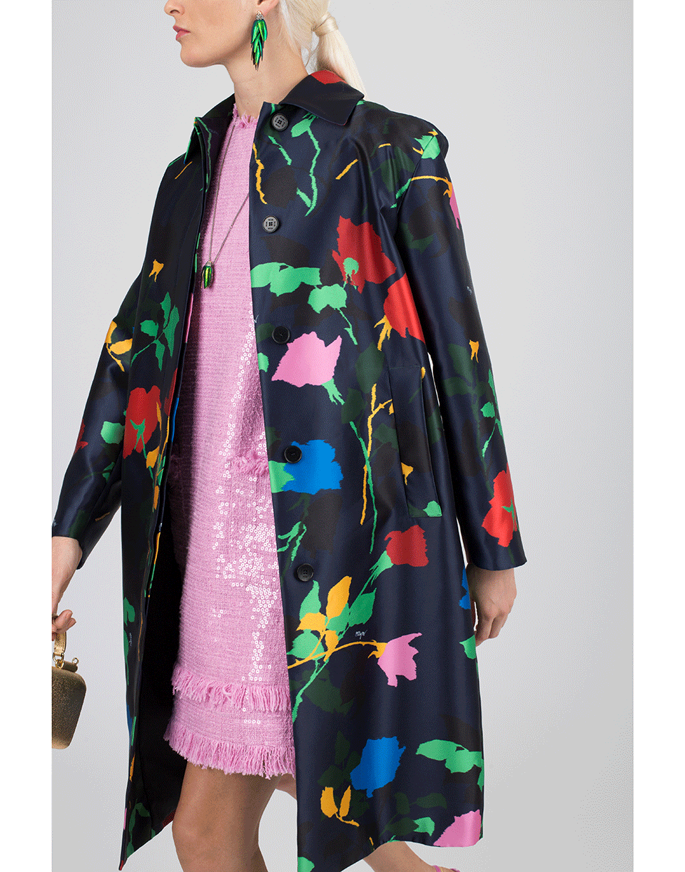 MSGM-Printed Cocoon Coat-