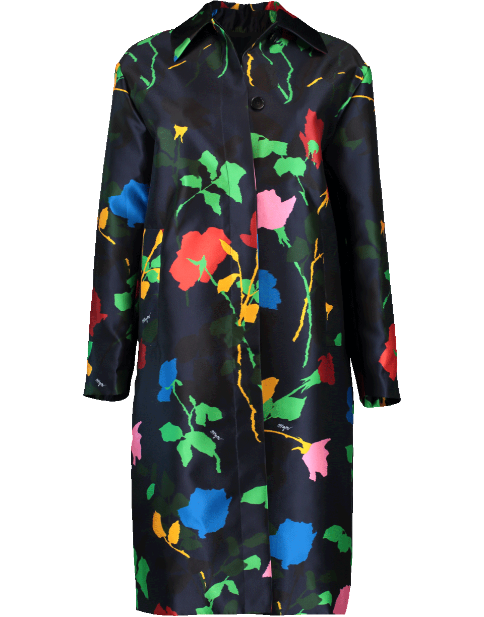 MSGM-Printed Cocoon Coat-