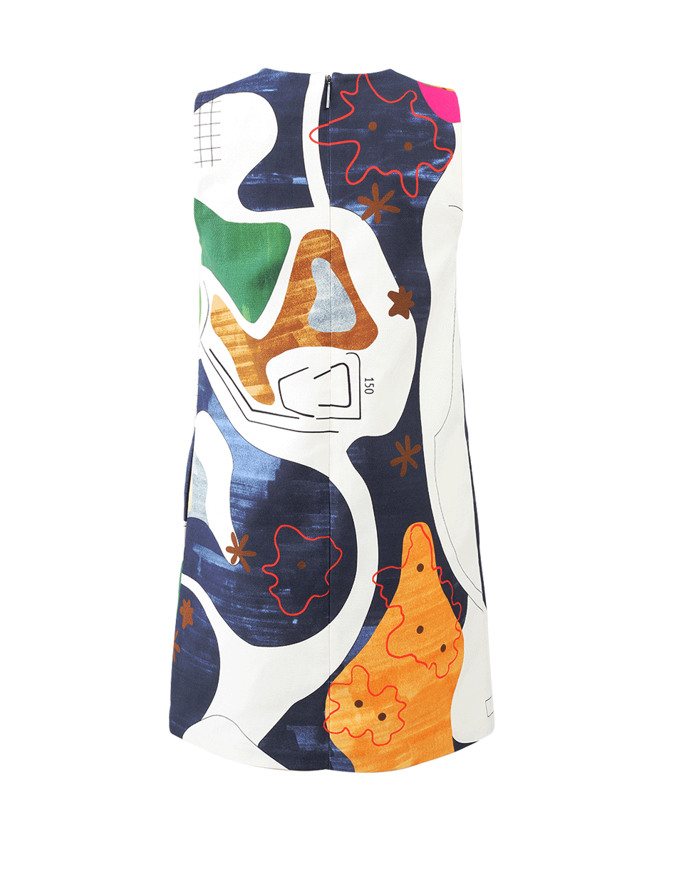MSGM-Printed Shift Dress-