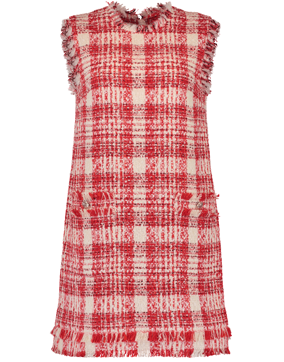 MSGM-Tweed Shift Dress-