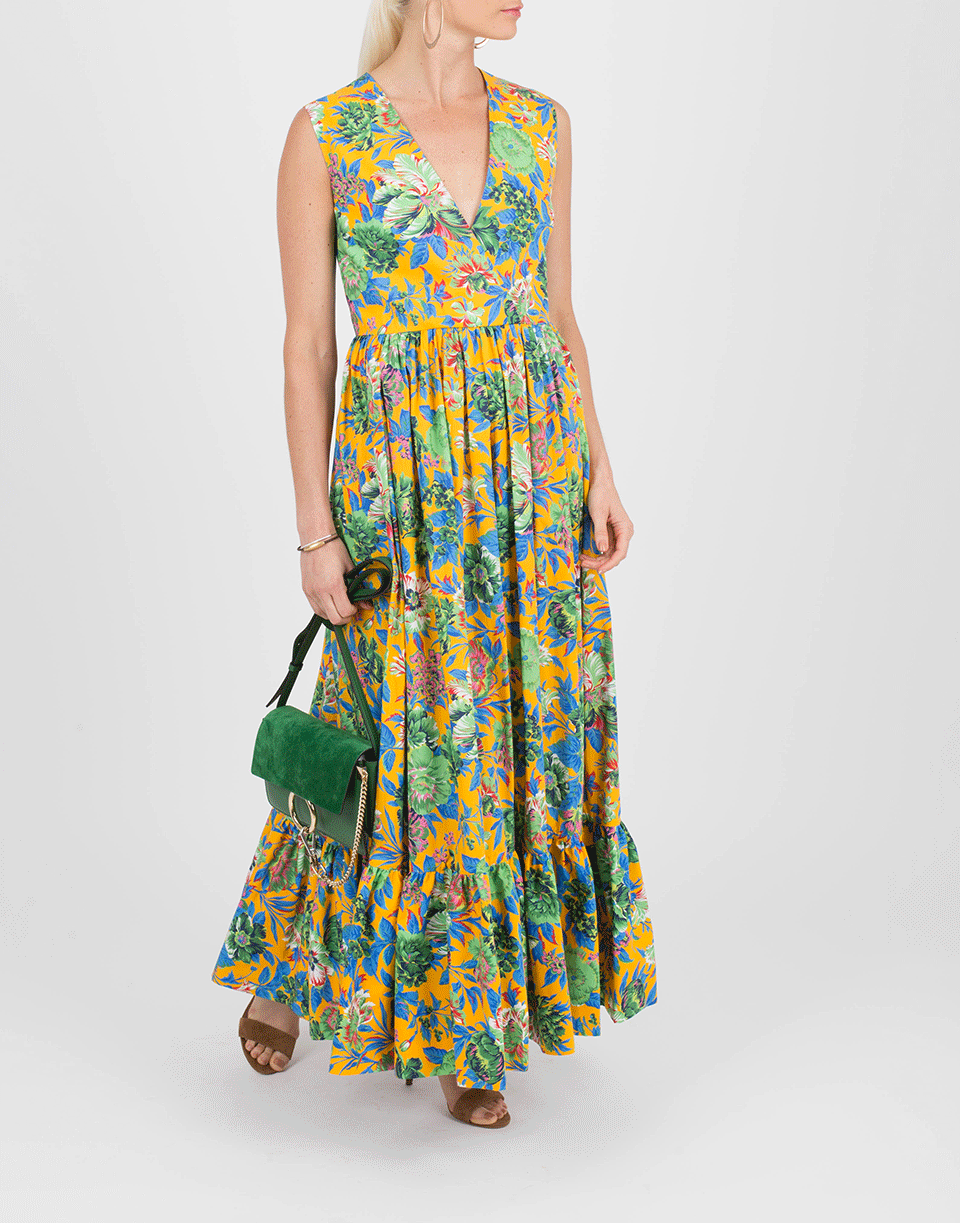 MSGM-Floral Maxi Dress-