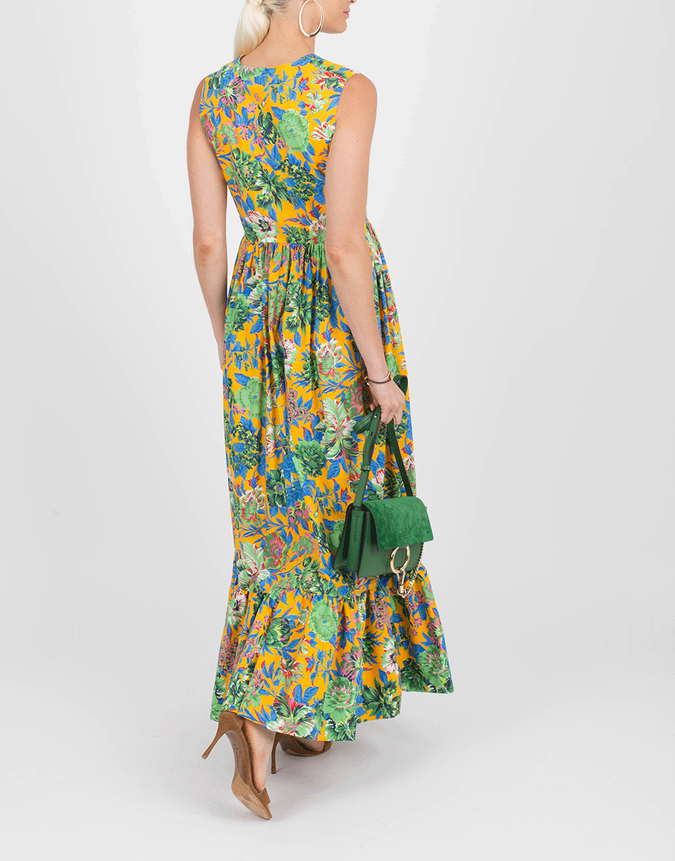 MSGM-Floral Maxi Dress-