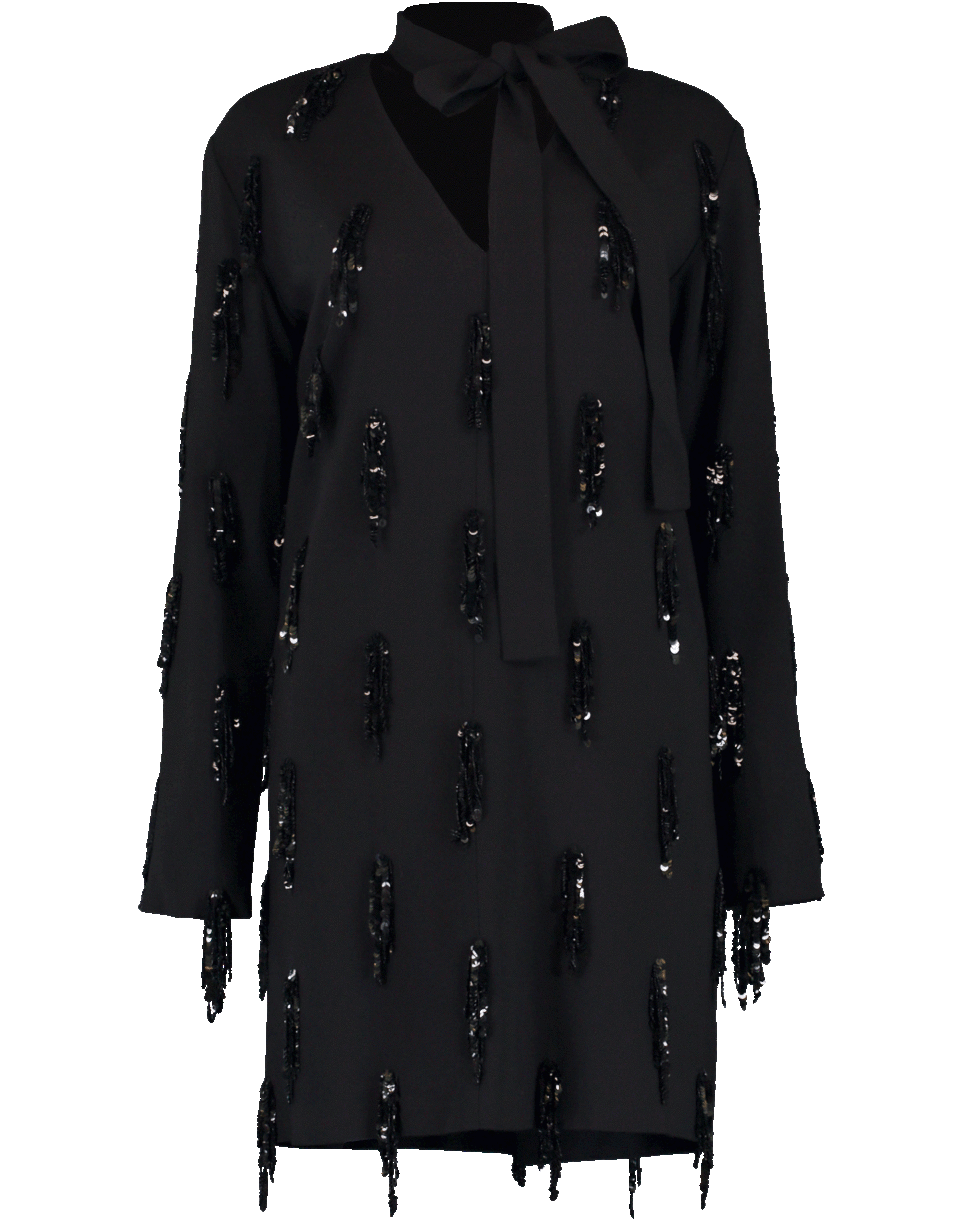 MSGM-Neck Tie Dress-