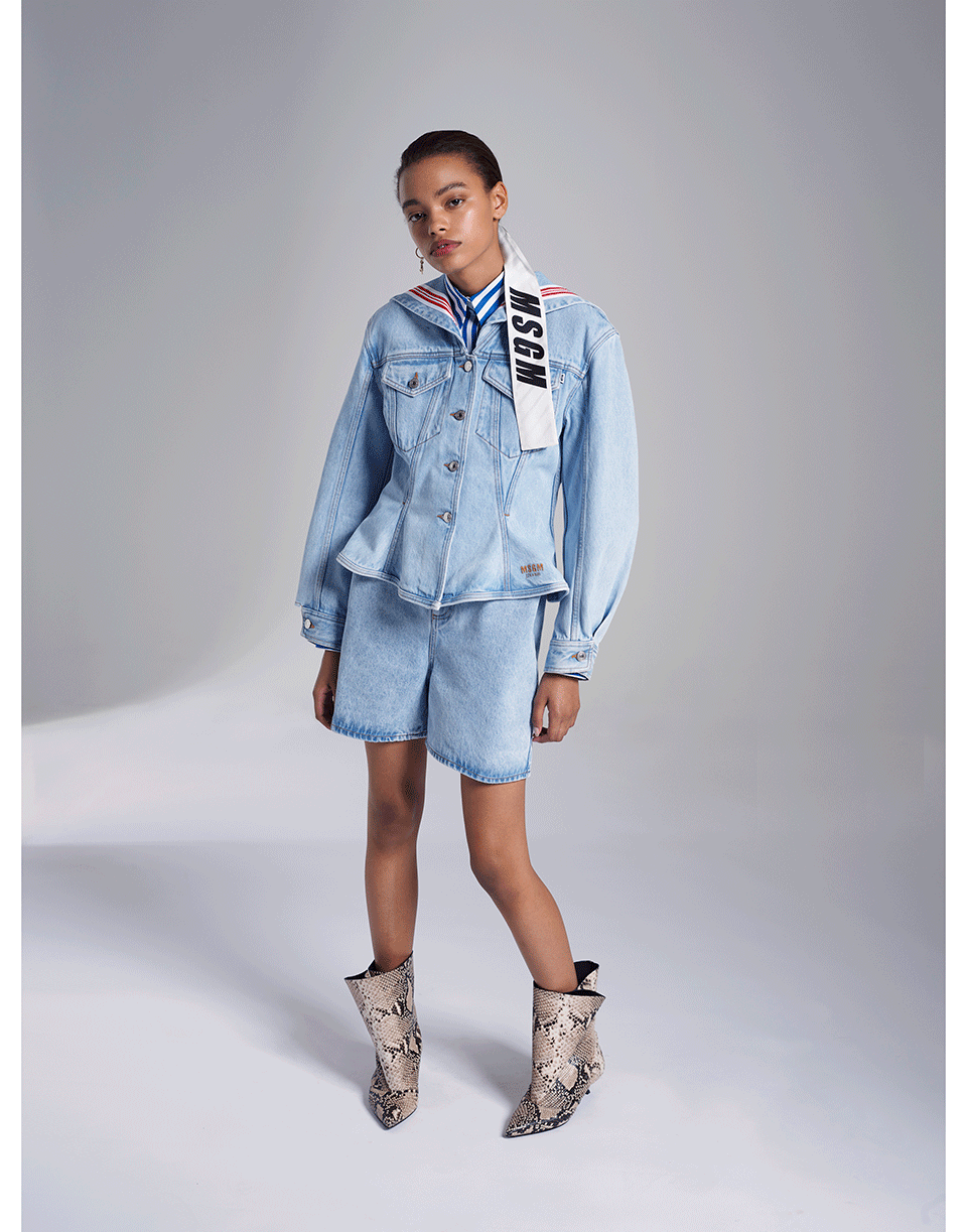 MSGM-Sailor Denim Jacket-