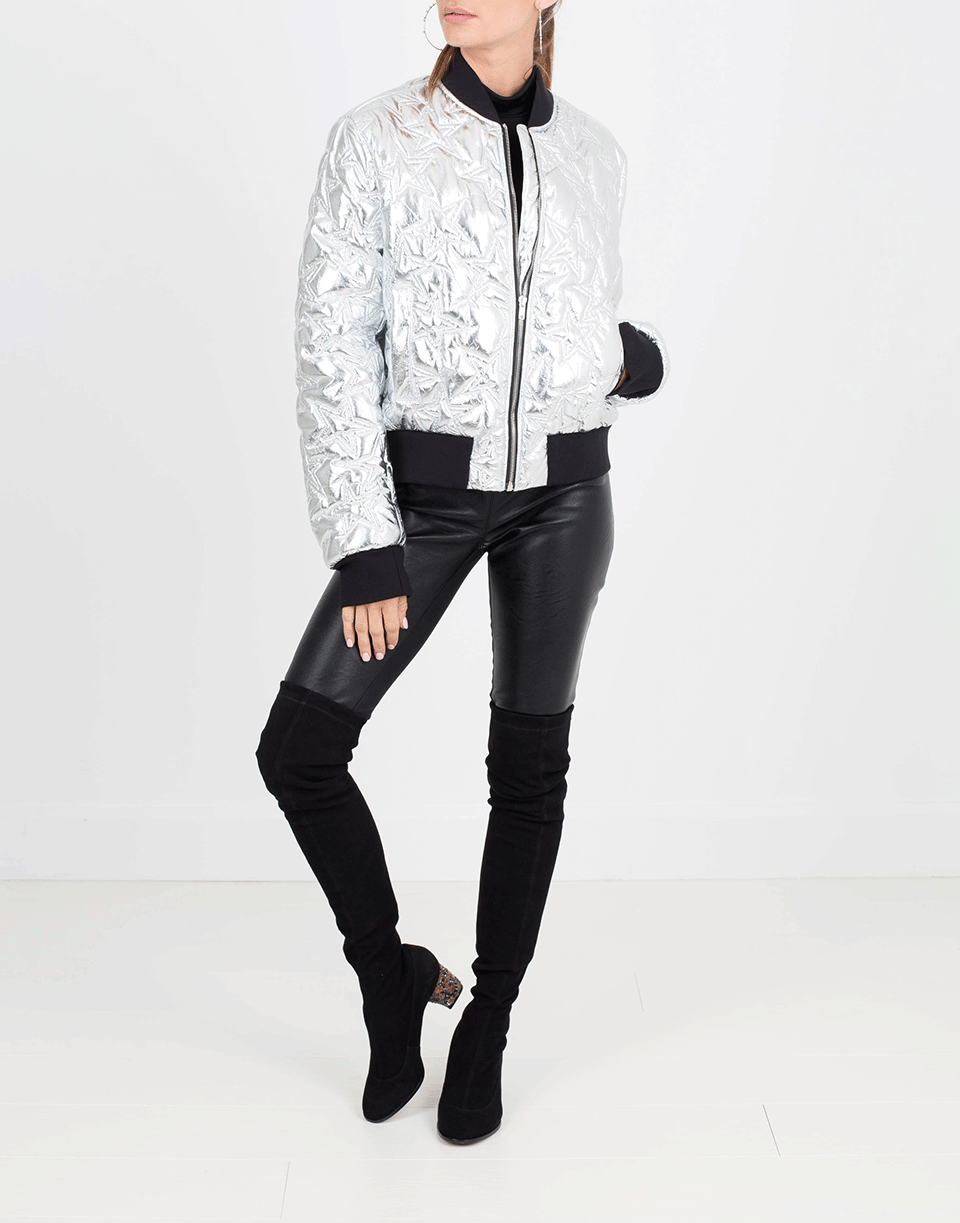MSGM-Silver Star Bomber Jacket-