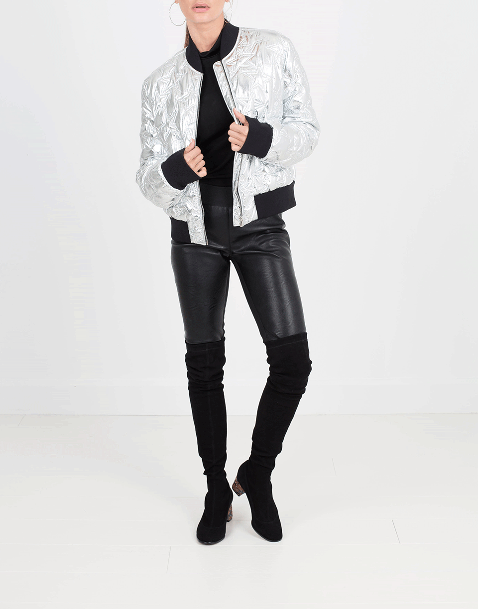 MSGM-Silver Star Bomber Jacket-