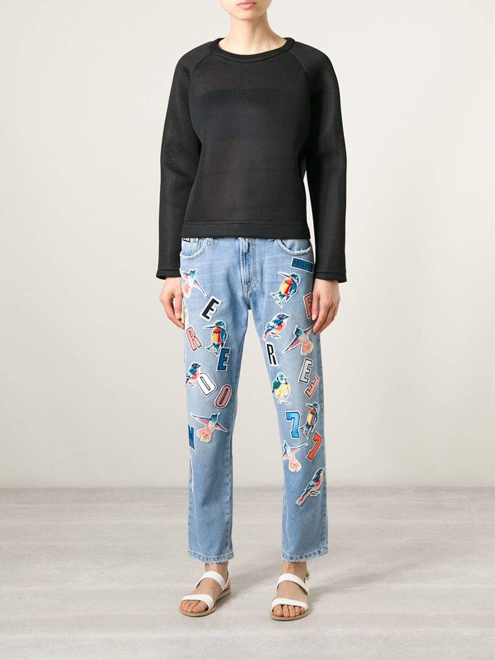 MSGM-Freedom Embellished Jean-