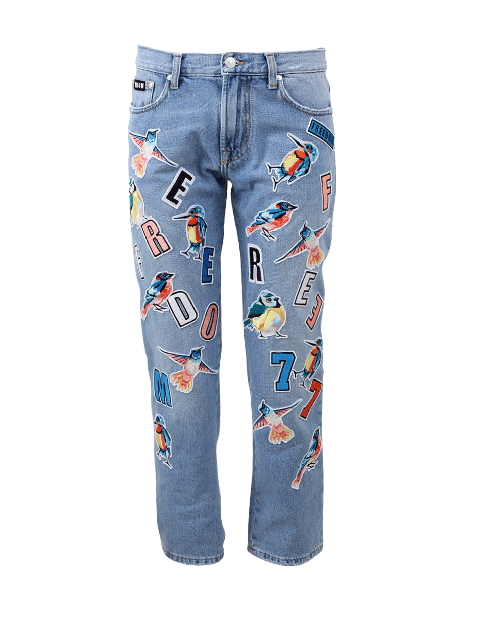 MSGM-Freedom Embellished Jean-