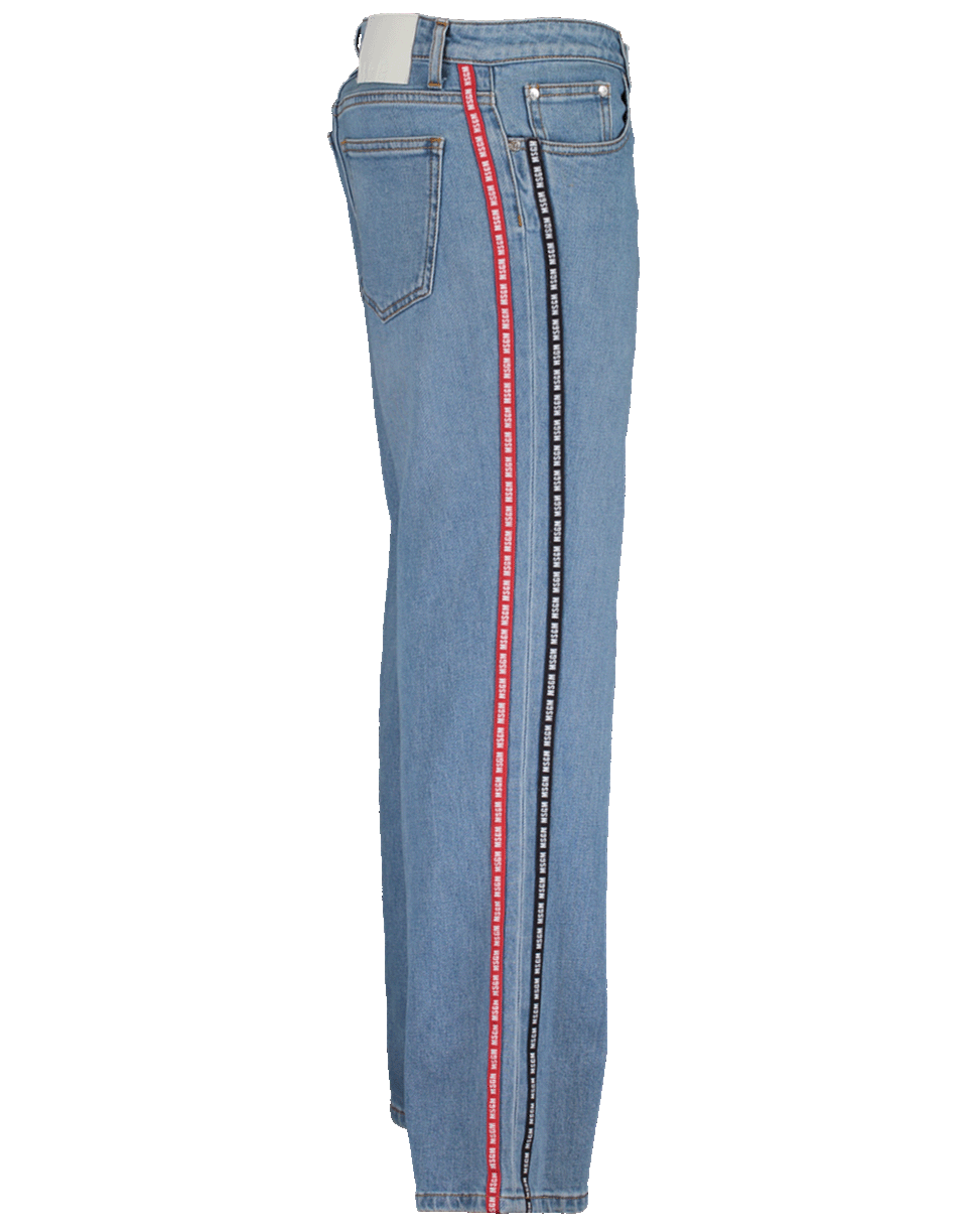 MSGM-High Waisted Cropped Jean-