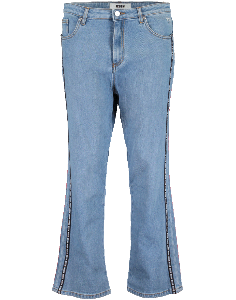 MSGM-High Waisted Cropped Jean-