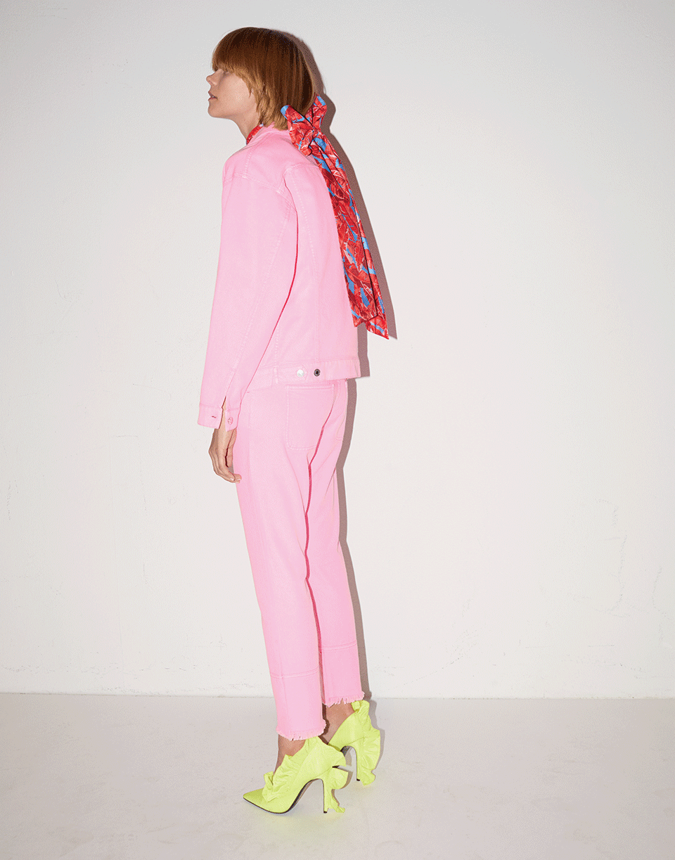 MSGM-Cropped Denim-