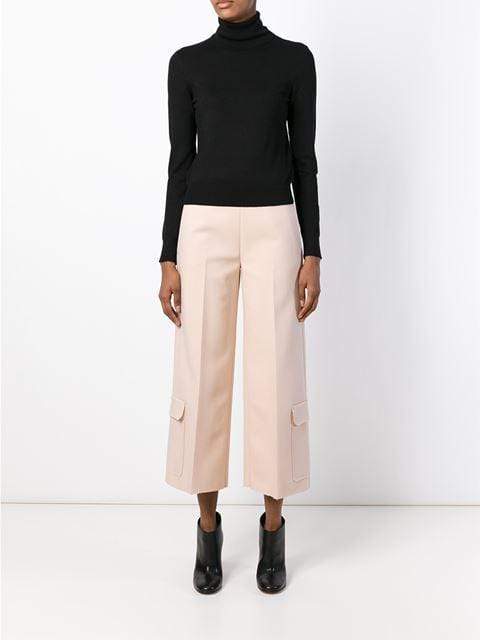 MSGM-Cropped Side Pocket Pant-