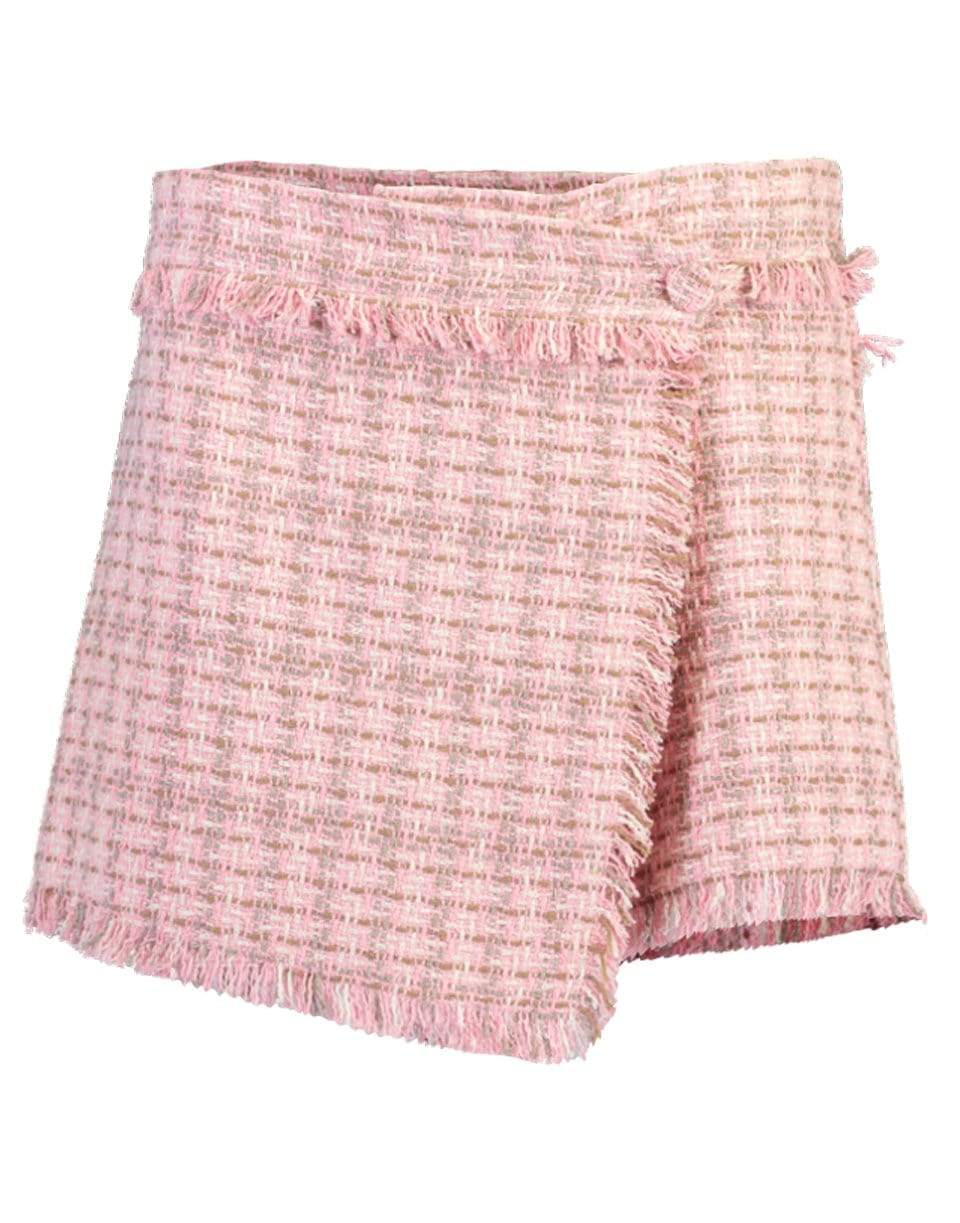 MSGM-Pink Tweed Shorts-