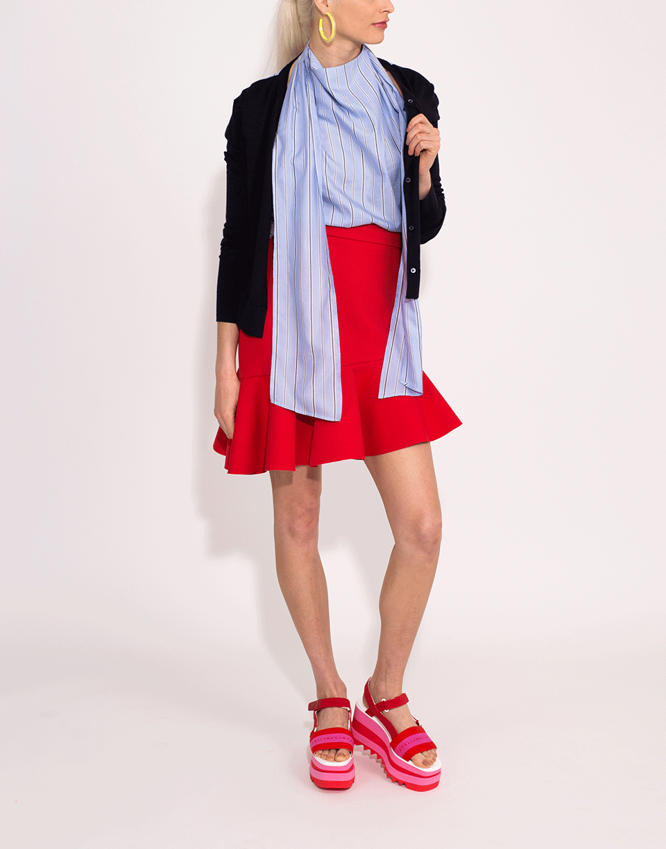 MSGM-Asymmetrical Ruffle Skirt-