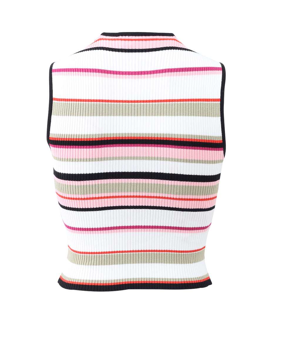 MSGM-Stripe Crop Top-