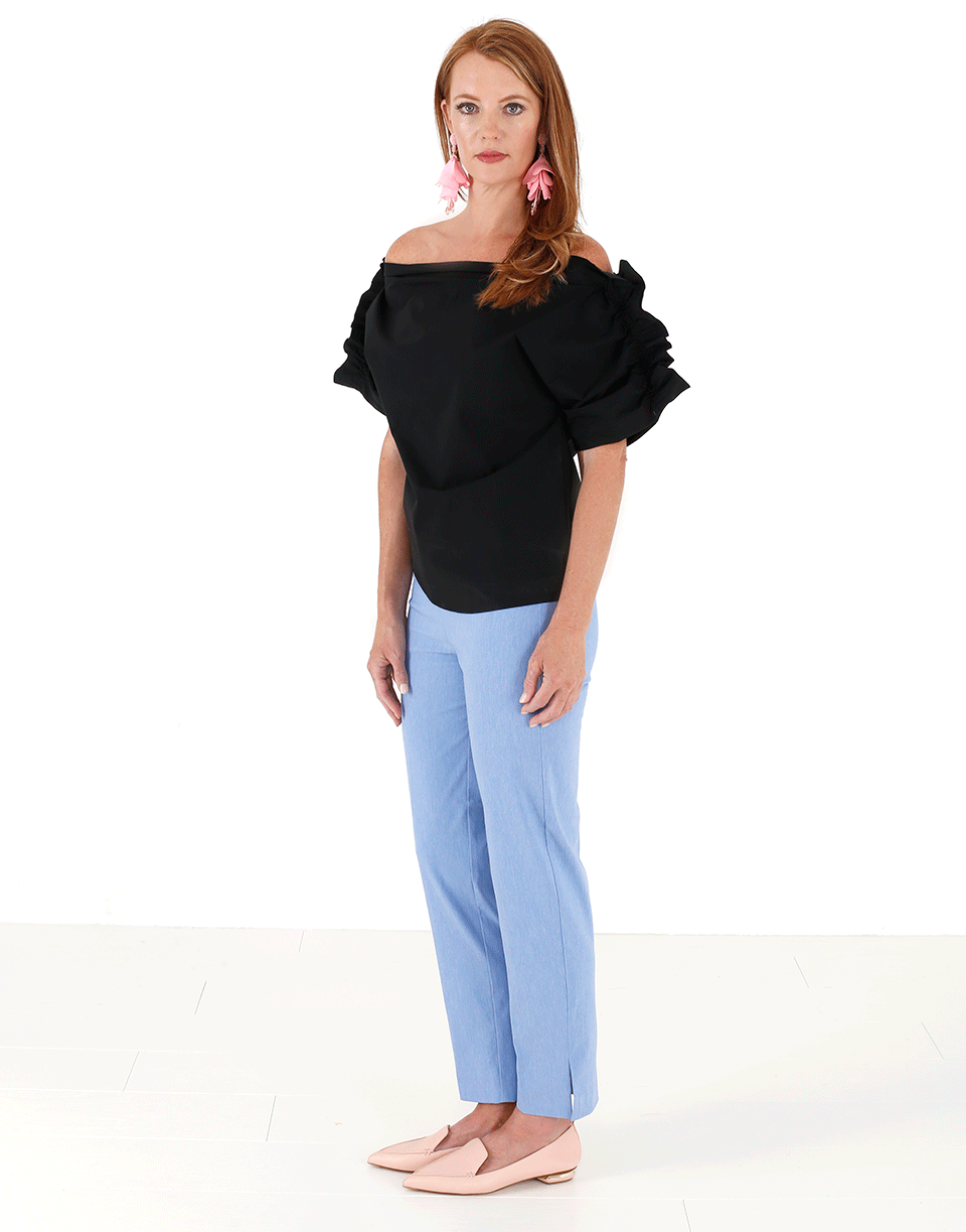 MSGM-Off Shoulder Ruffle Sleeve Blouse-