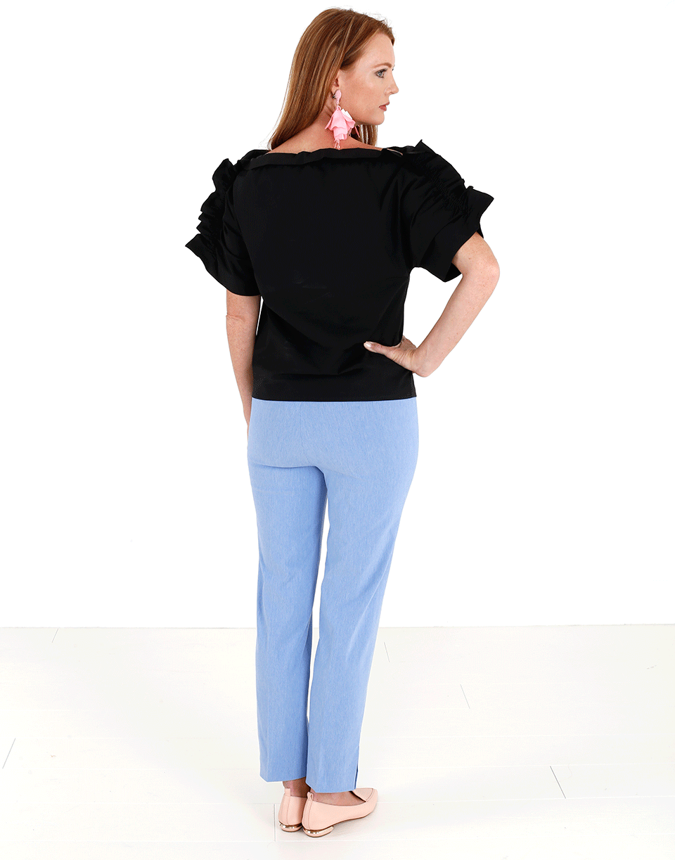 MSGM-Off Shoulder Ruffle Sleeve Blouse-