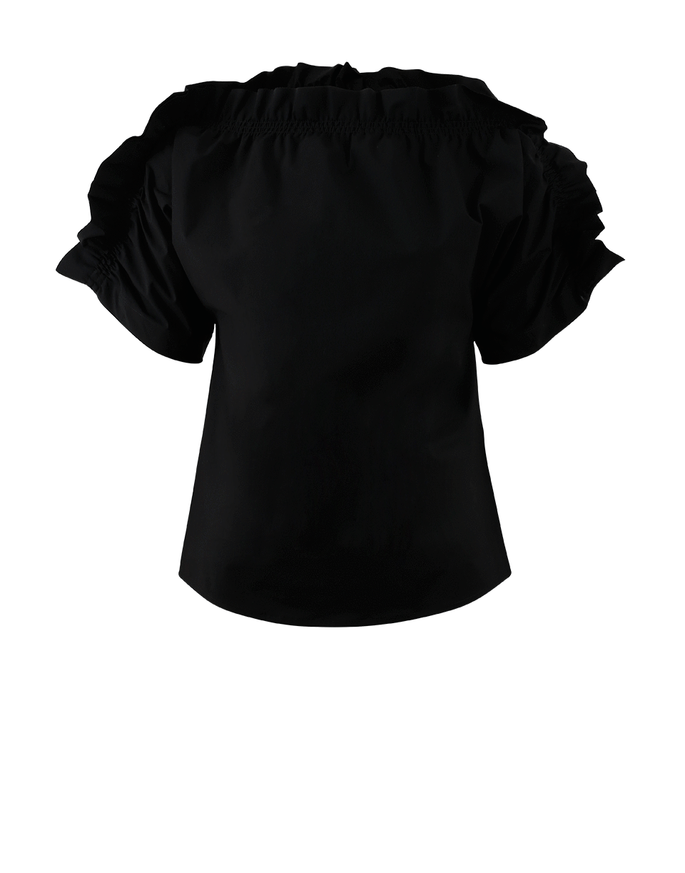 MSGM-Off Shoulder Ruffle Sleeve Blouse-