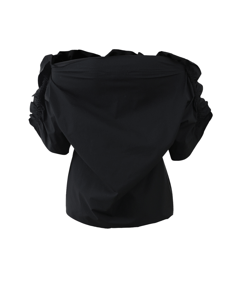 MSGM-Off Shoulder Ruffle Sleeve Top-