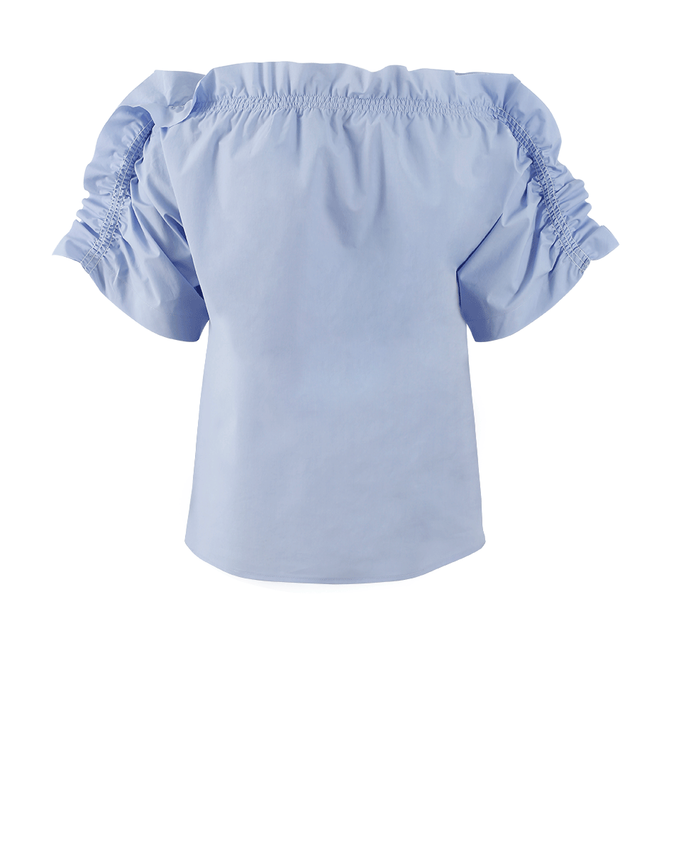 MSGM-Off Shoulder Ruffle Sleeve Blouse-