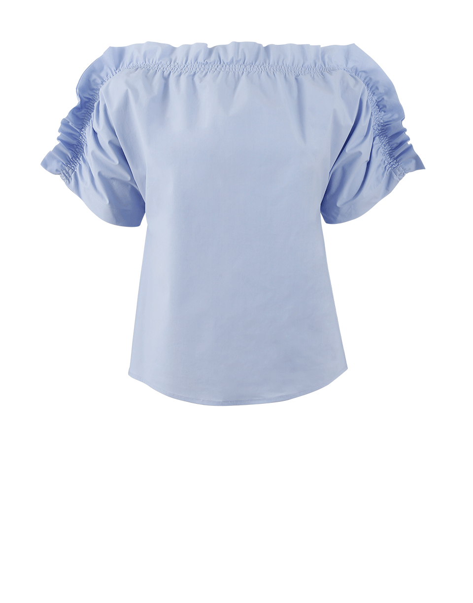 MSGM-Off Shoulder Ruffle Sleeve Blouse-