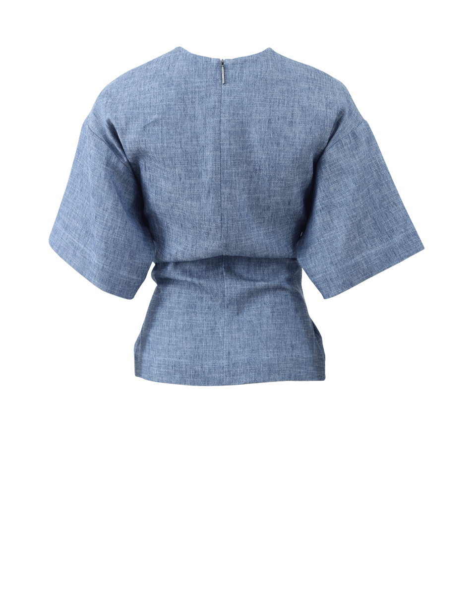 MSGM-Denim Tie Tunic-