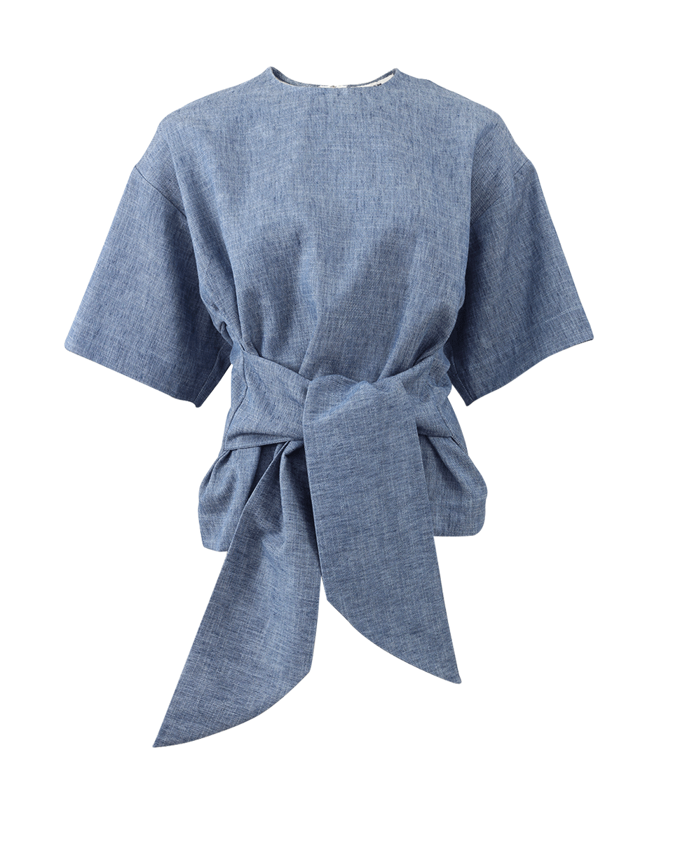 MSGM-Denim Tie Tunic-