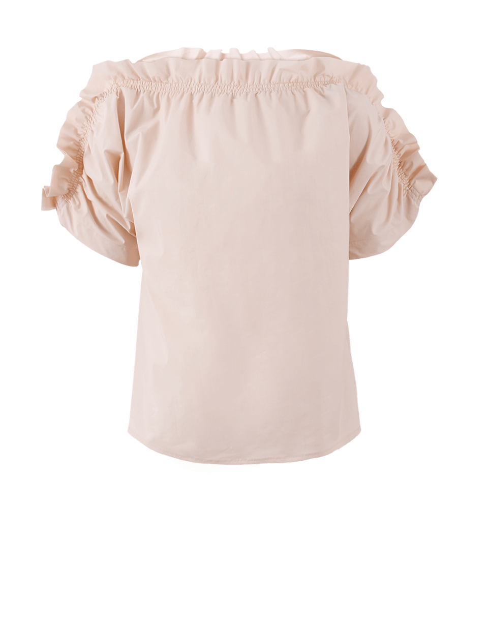 MSGM-Off Shoulder Ruffle Sleeve Blouse-