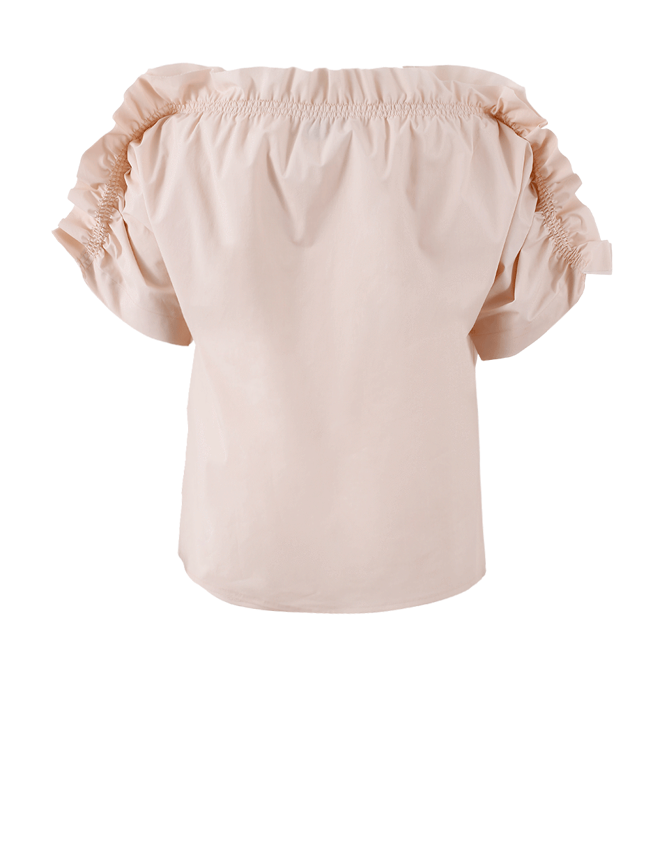 MSGM-Off Shoulder Ruffle Sleeve Blouse-