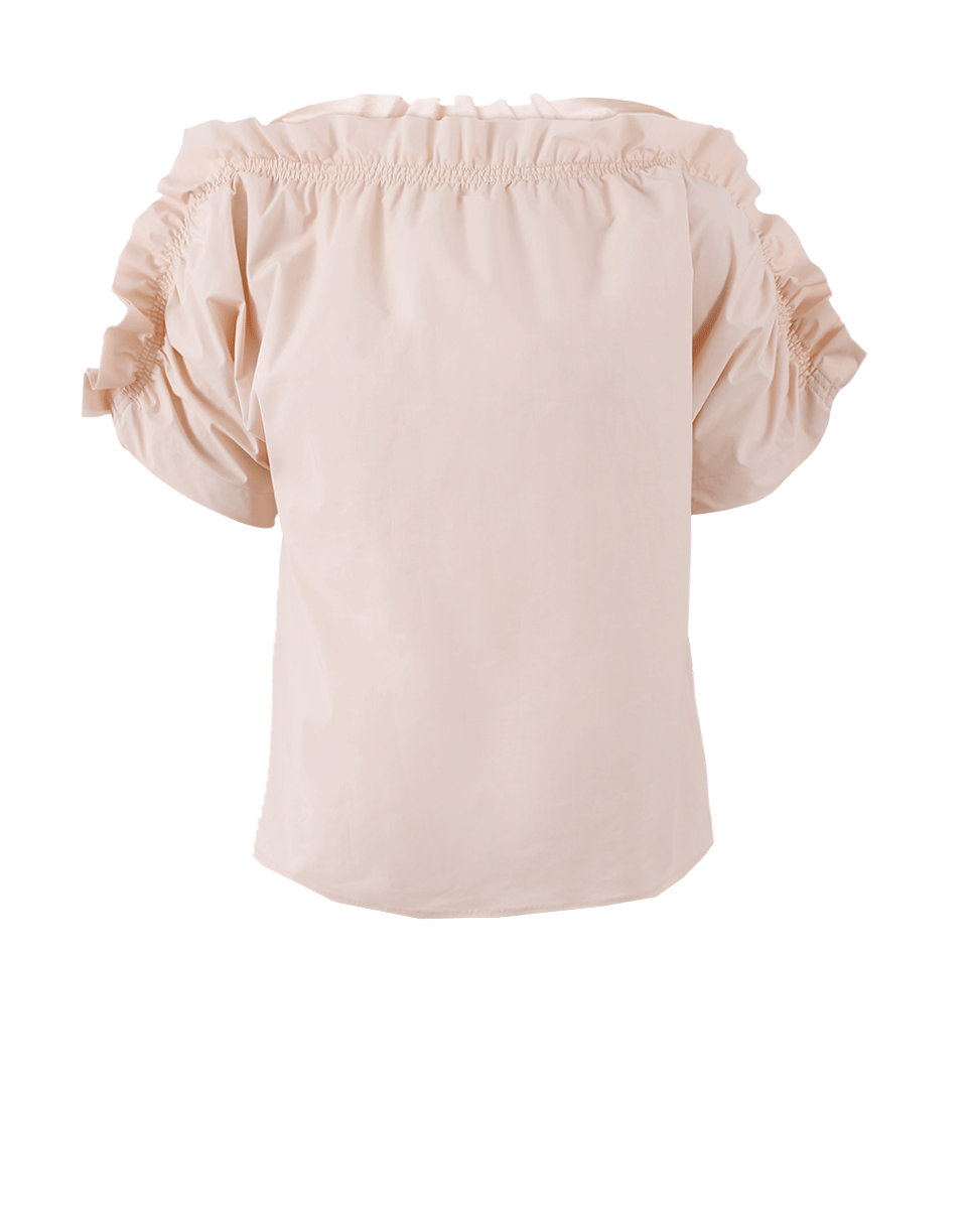 MSGM-Off Shoulder Ruffle Sleeve Blouse-
