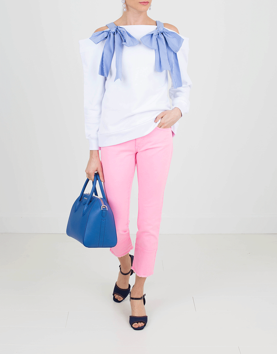 MSGM-Off Shoulder Shirt-