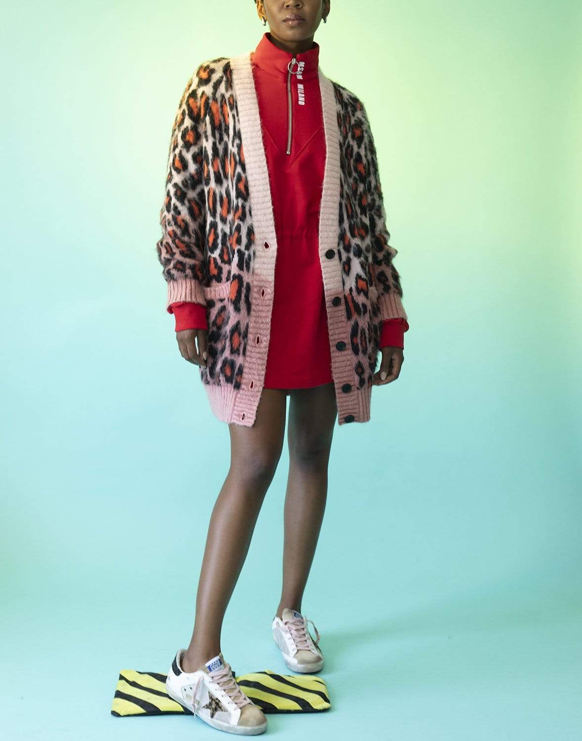 MSGM-Maglia Front Button Sweater-
