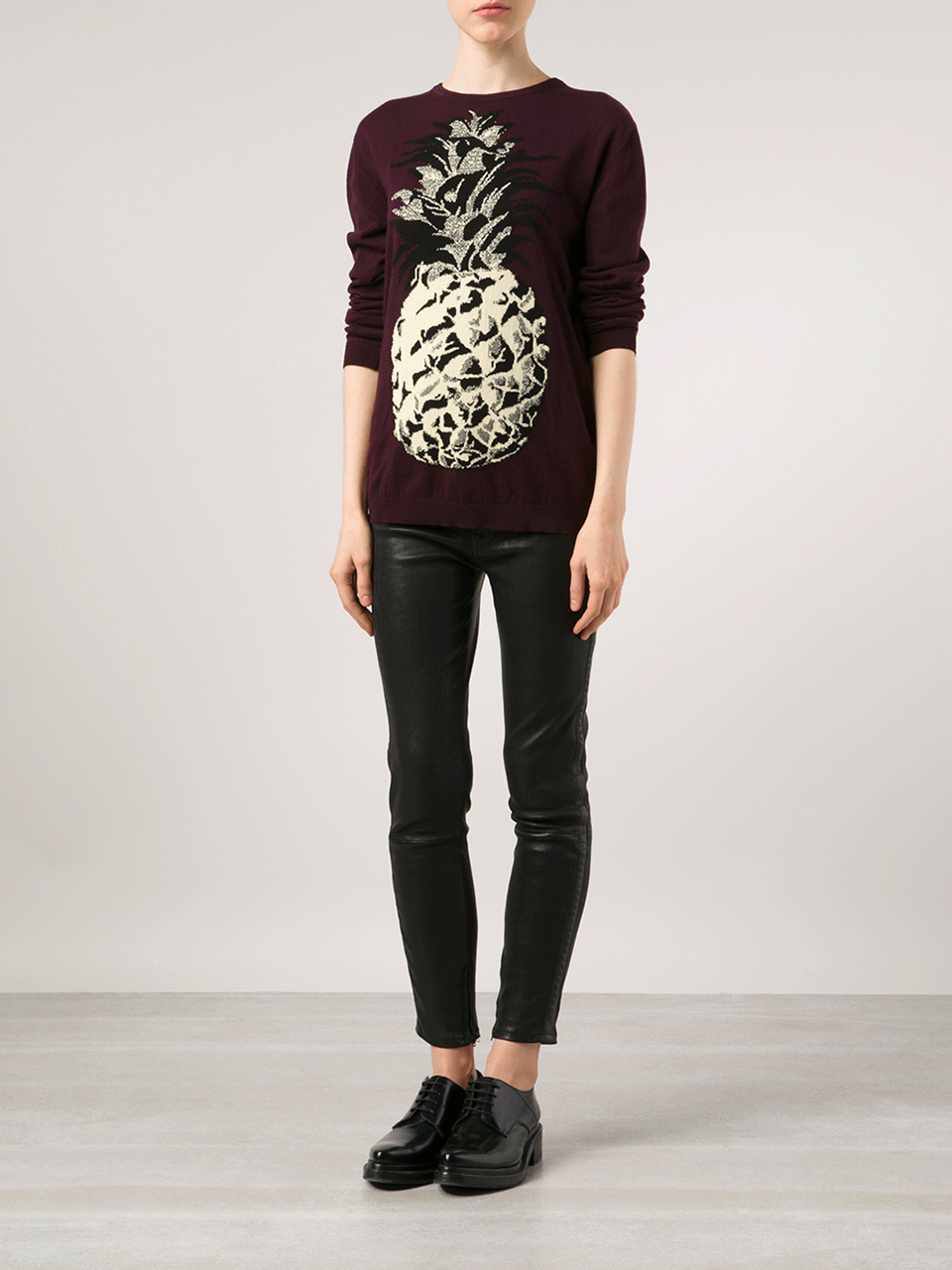 MSGM-Intarsia Pineapple Knit-