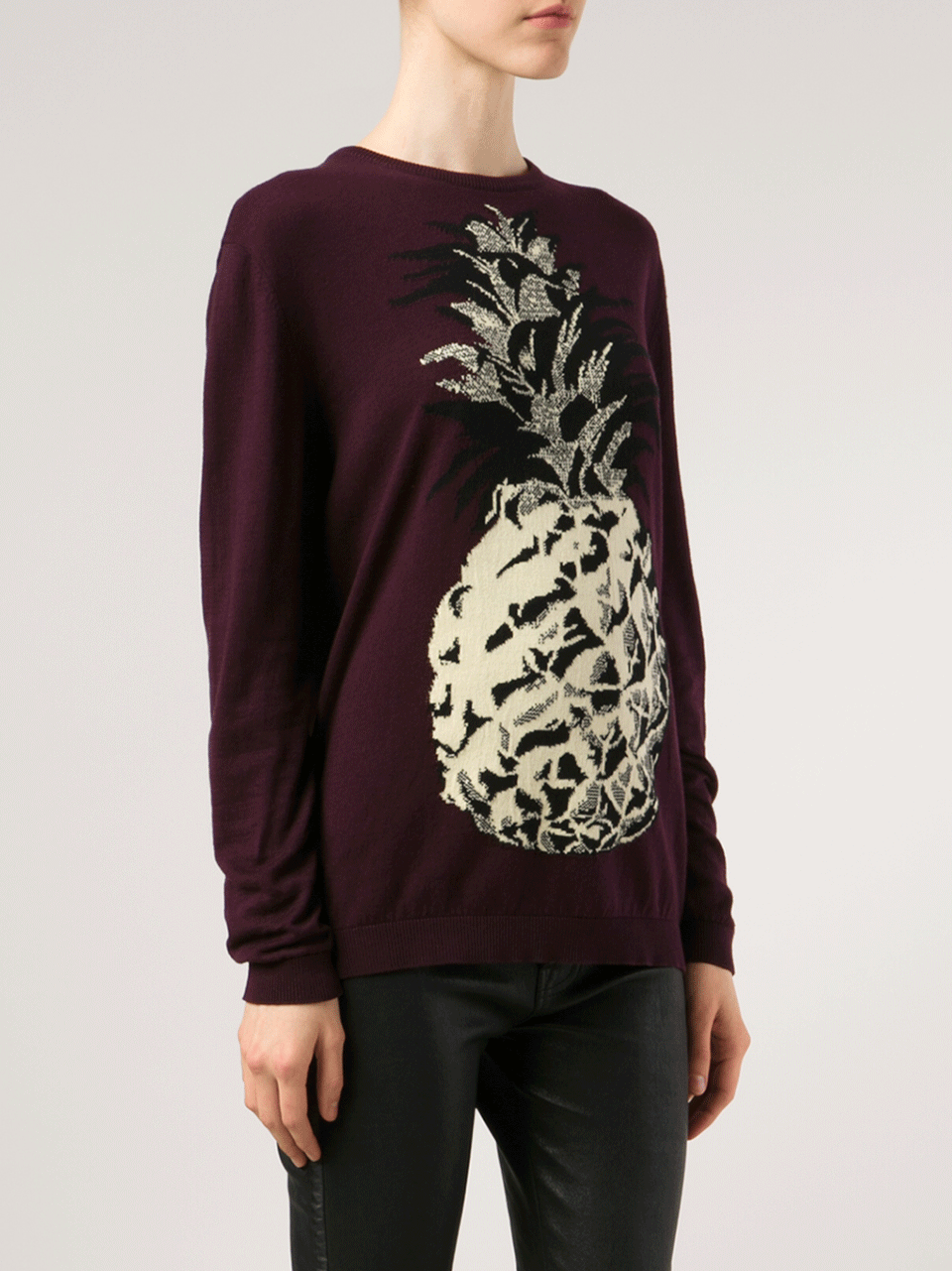 MSGM-Intarsia Pineapple Knit-
