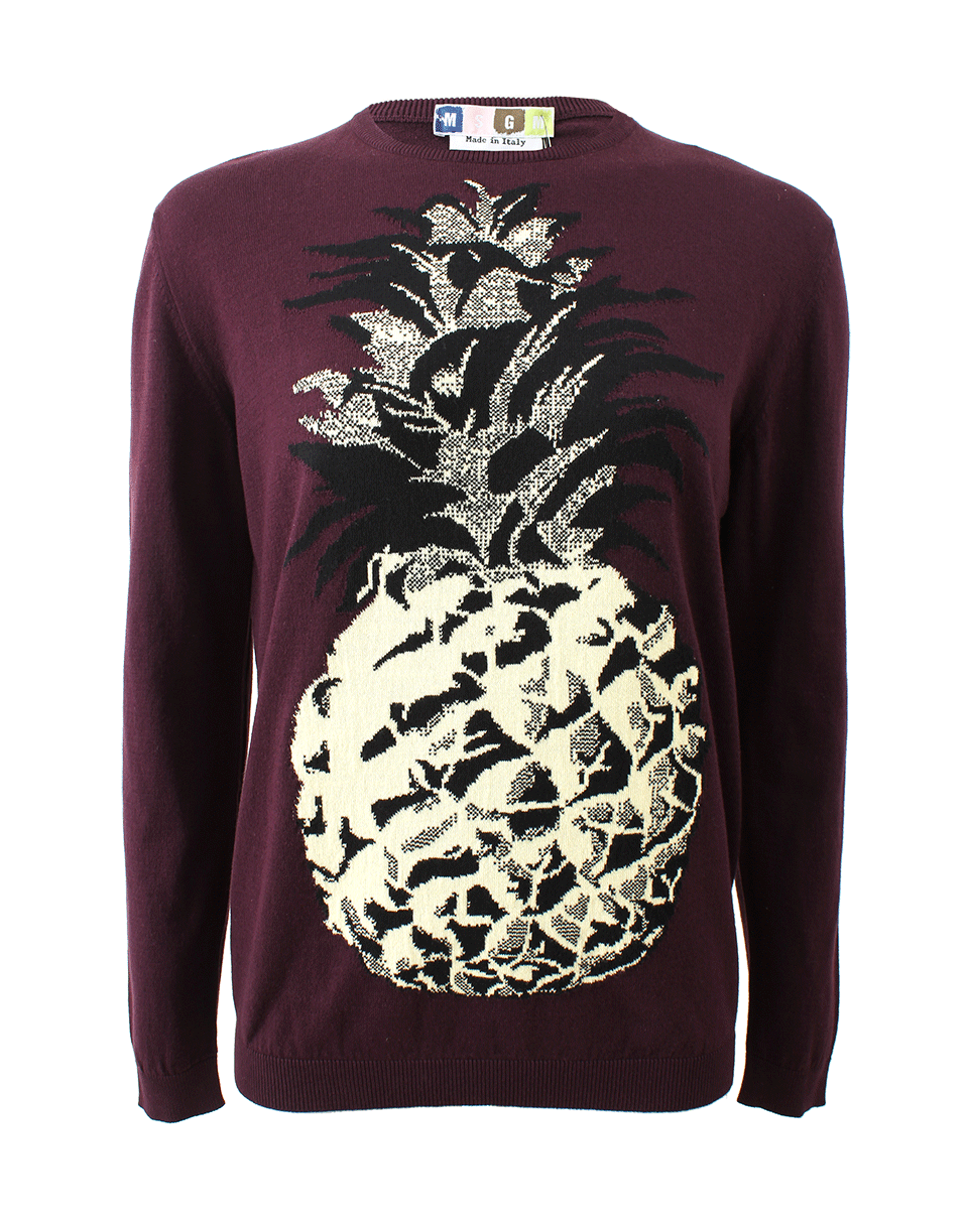 MSGM-Intarsia Pineapple Knit-