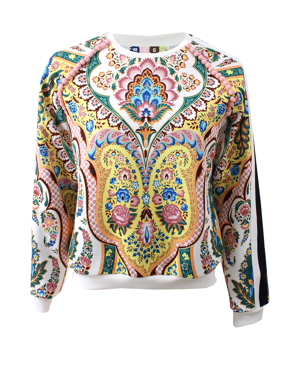 MSGM-Pom Pom Printed Sweatshirt-
