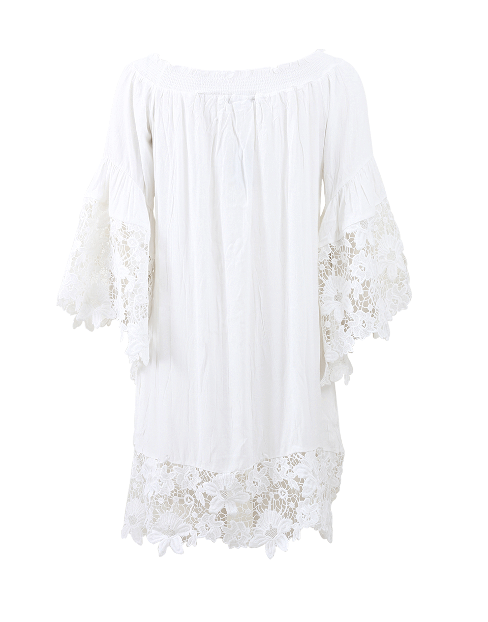 MUCHE ET MUCHETTE-Venus Off-The-Shoulder Dress-WHITE