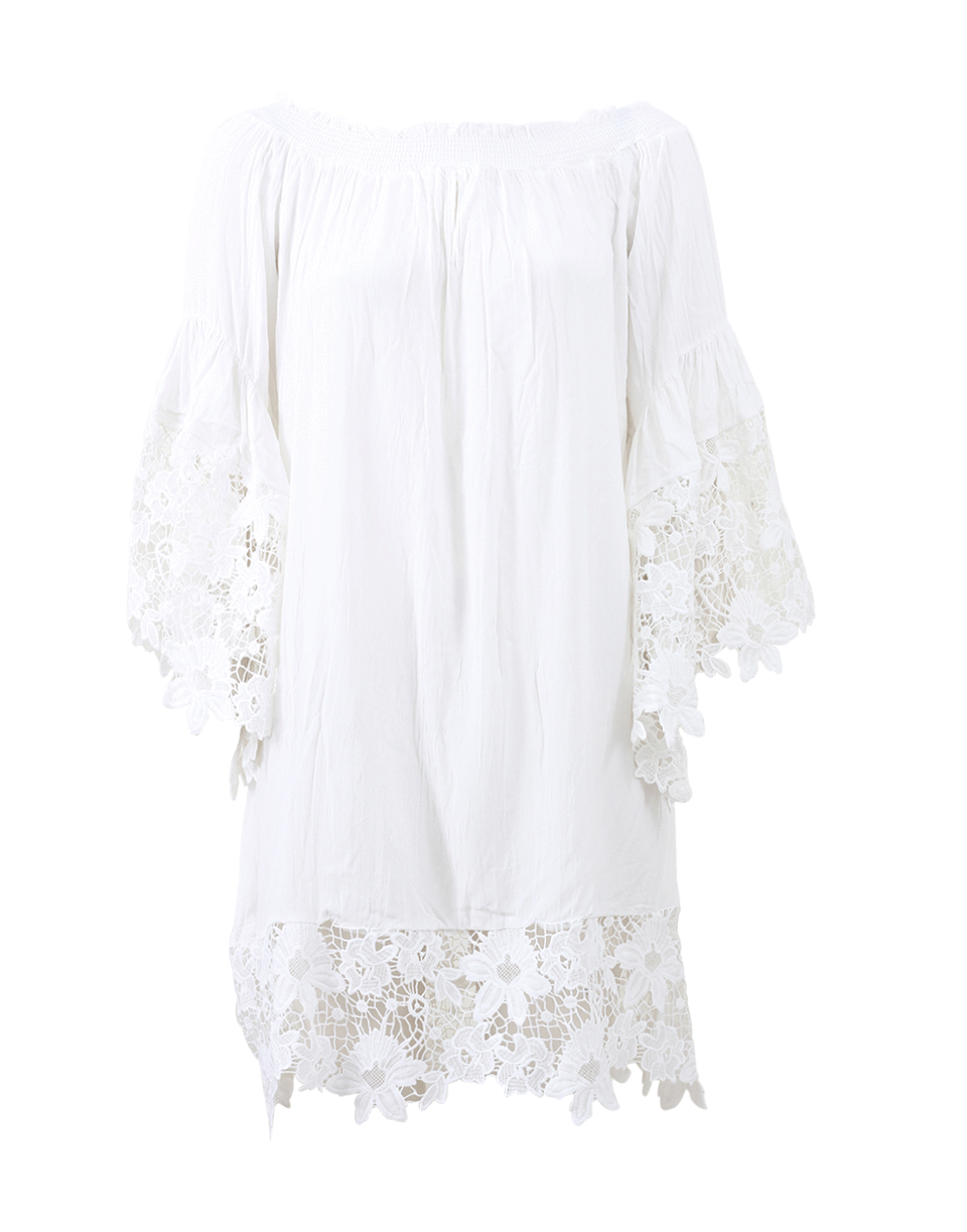 MUCHE ET MUCHETTE-Venus Off-The-Shoulder Dress-WHITE