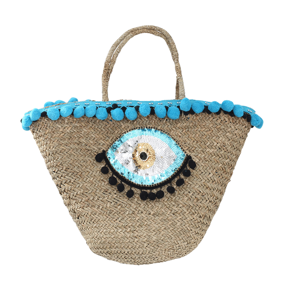 MYSTIQUE-Evil Eye Basket-BLUE
