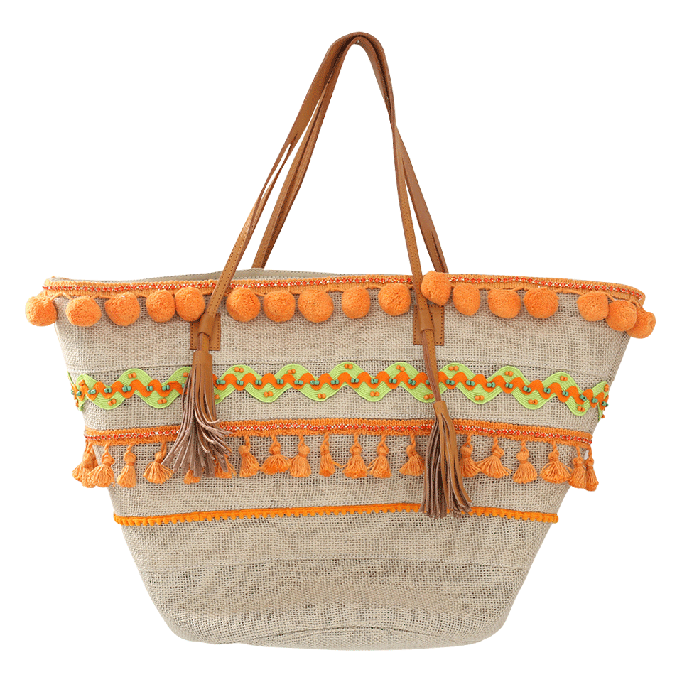 MYSTIQUE-Pom Pom Basket-ORANGE