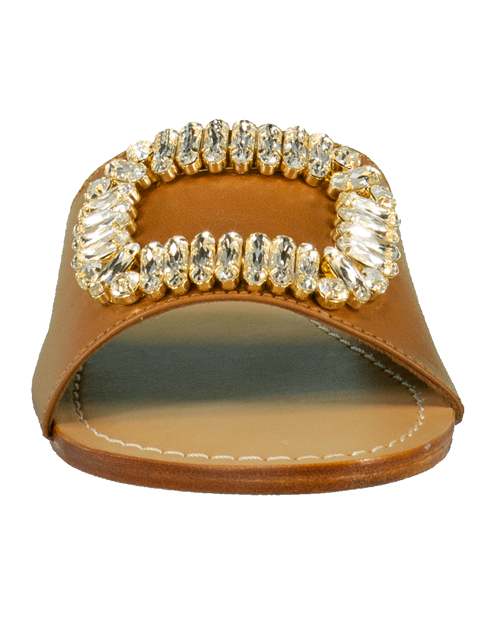 MYSTIQUE-Crystal Square Buckle Slide-