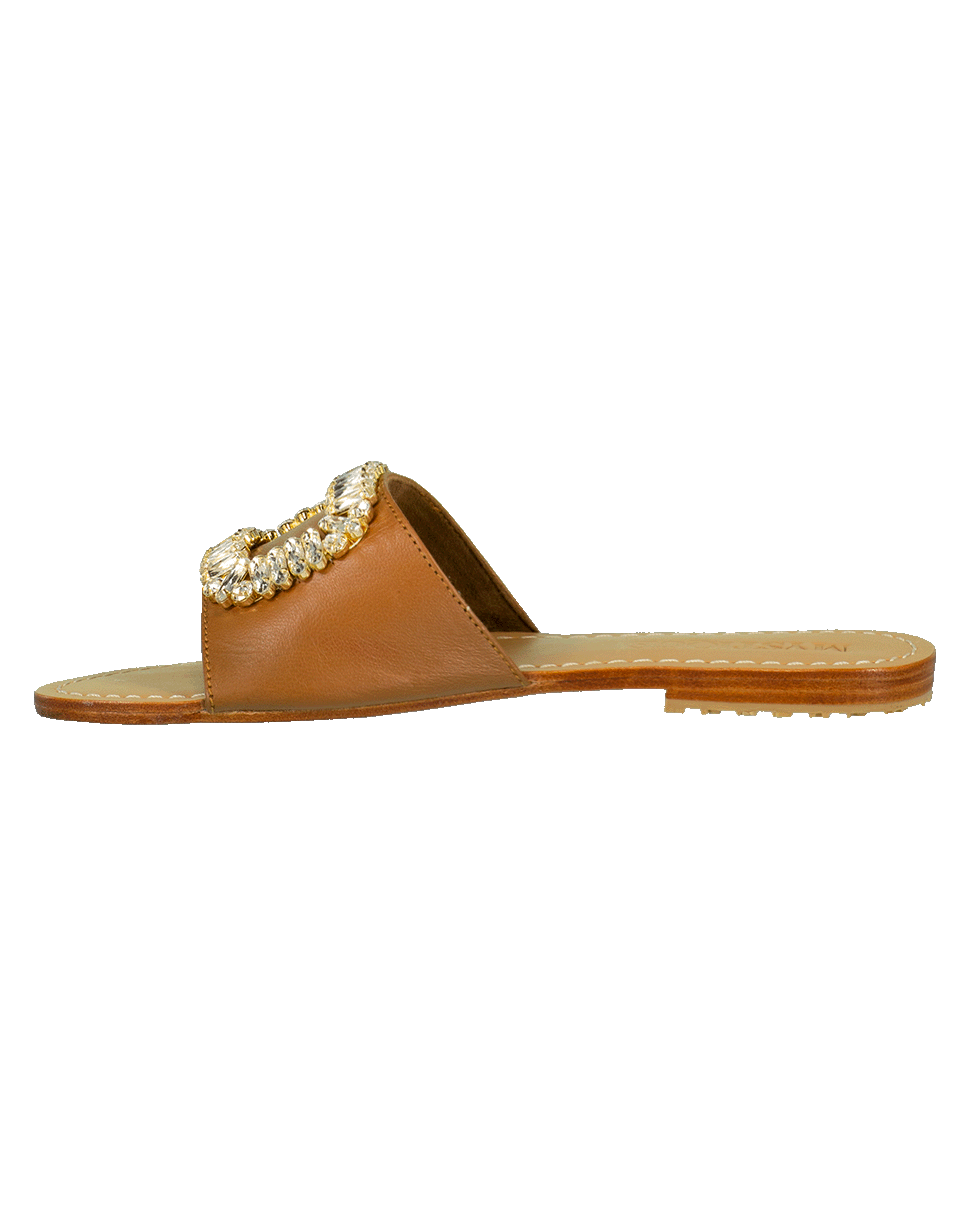 MYSTIQUE-Crystal Square Buckle Slide-