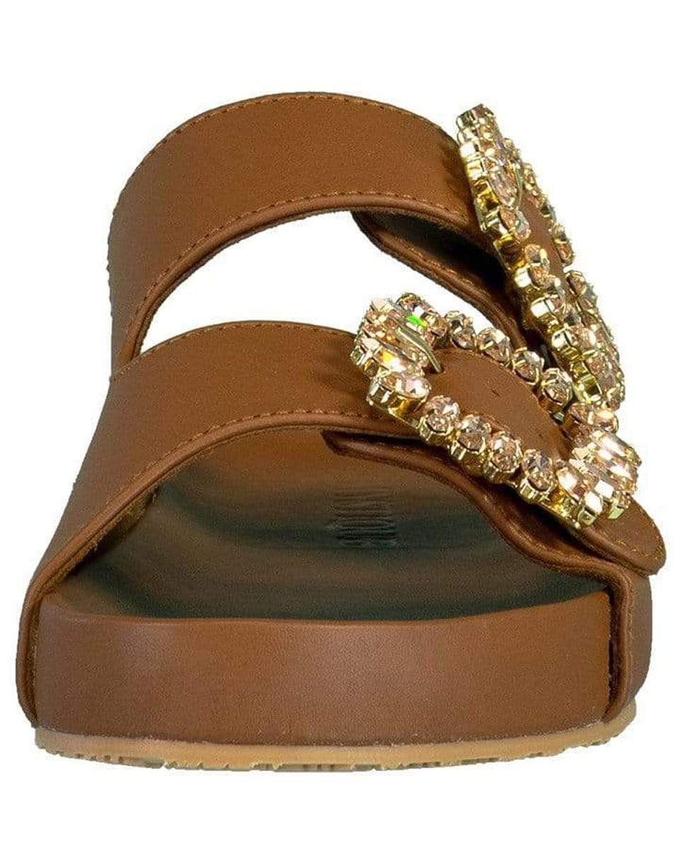 MYSTIQUE-Milan Camel Double Buckle Sandal-