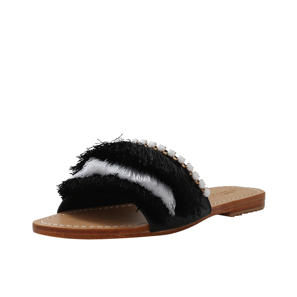 MYSTIQUE-Fringe Slide Sandal-