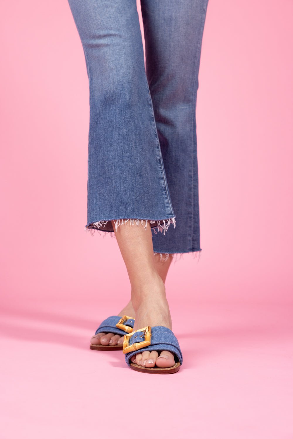 MYSTIQUE-Denim Sandal-